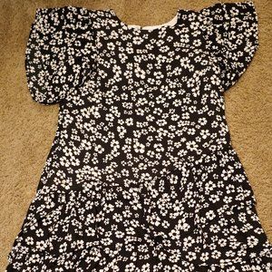 Ruffled Floral Professional Dress
